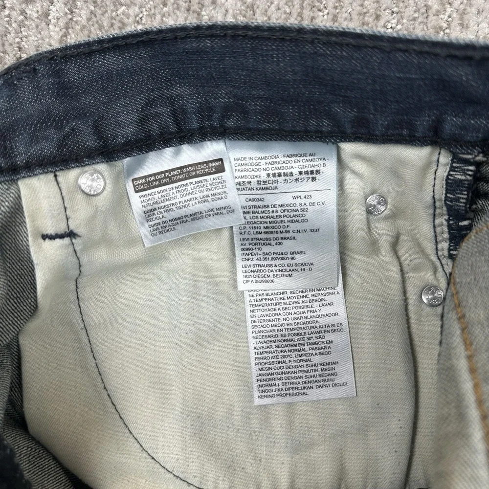 Levi's‎ 559 Jeans Mens 32x32 Dark Wash Blue Relaxed Straight Leg Denim 5 Pocket